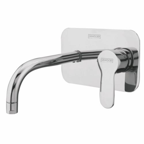 Single Lever Basin Mixer Wall Mounted Chrome